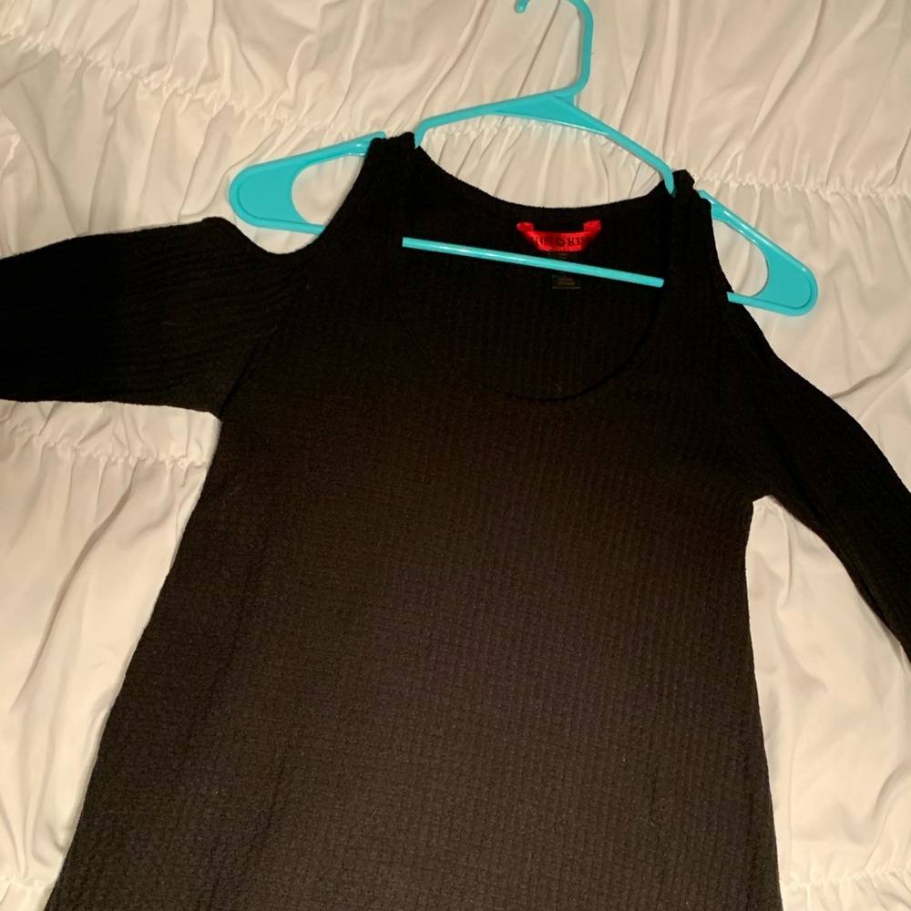 Black sweater dress
